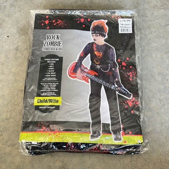 Rock Zombie Children’s Costume! New! - Picture 2 of 9